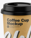 Kraft Coffee Cup Mockup