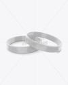 Glossy Silicone Wristbands Mockup