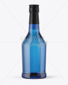 Blue Glass Gin Bottle Mockup Blue Glass Gin Bottle Mockup