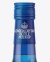 Blue Glass Gin Bottle Mockup Blue Glass Gin Bottle Mockup