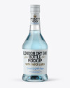 Clear Glass Gin Bottle Mockup Clear Glass Gin Bottle Mockup