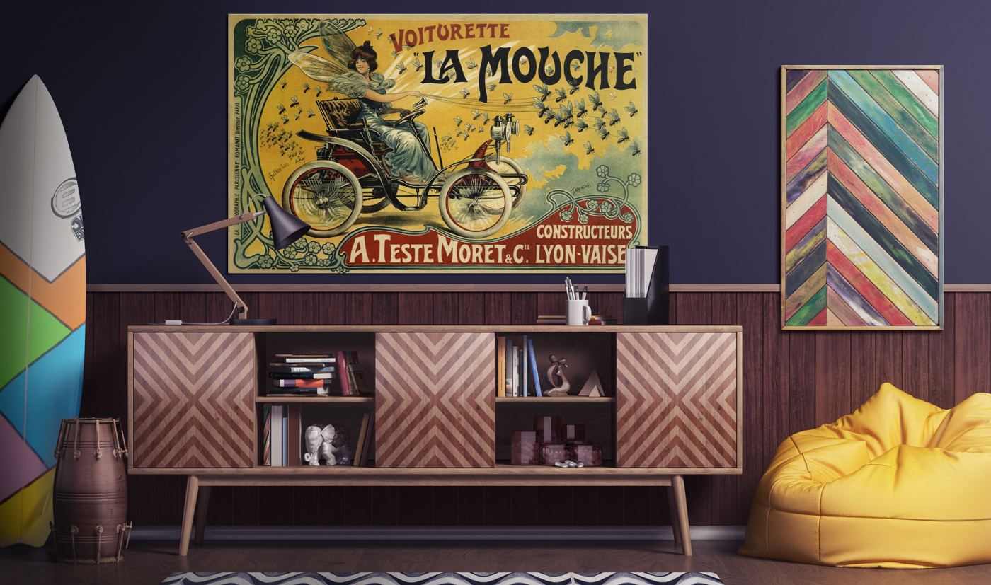 Poster in the Hawai Interior Mockup