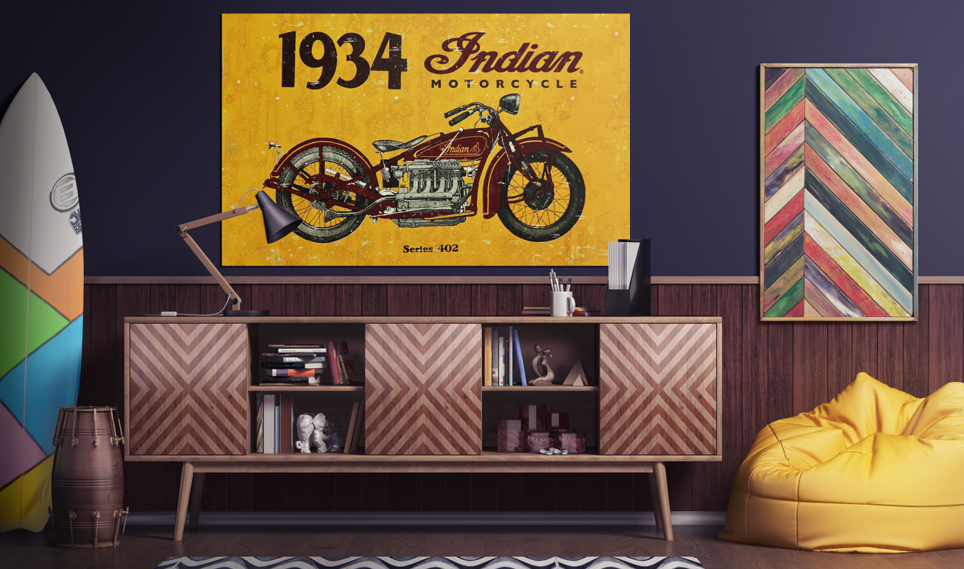 Poster in the Hawai Interior Mockup