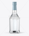 Clear Glass Vodka Bottle Mockup