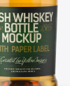 Clear Glass Whisky Bottle Mockup