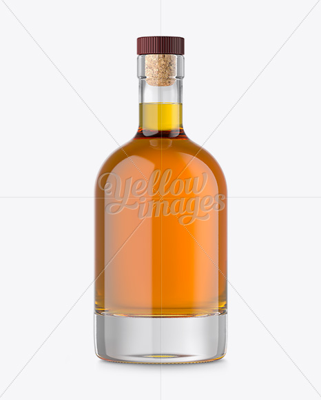 750ml Nordic Bottle With Whiskey Mockup