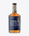 750ml Tokyo Bottle With Whiskey Mockup