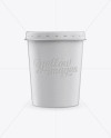 Ice Cream Cup Mockup - Front View (Eye-Level Shot)