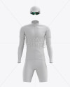 Men’s Full Cycling Kit with Cooling Sleeves Mockup (Front View)