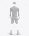 Men’s Full Cycling Kit with Cooling Sleeves Mockup (Back View)