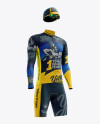 Men’s Full Cycling Kit with Cooling Sleeves Mockup (Hero Shot)