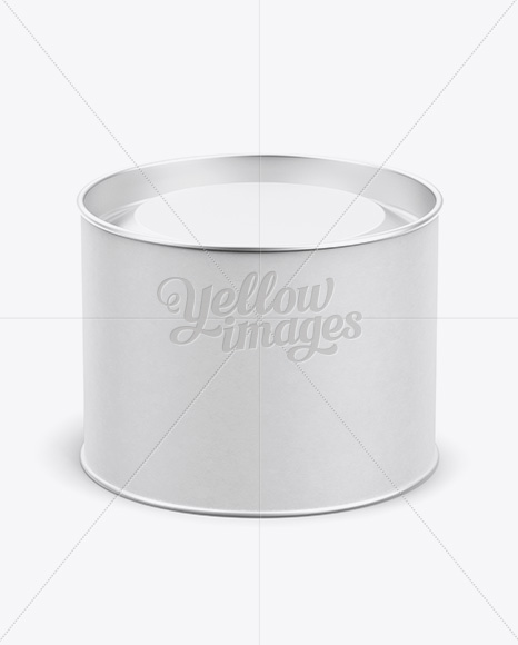 Small Paper Tube w/ a Convex Tin Lid - High-Angle View - Free Download