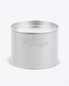Small Paper Tube w/ a Flat Tin Lid - High-Angle View