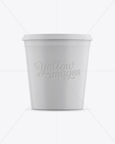 Matte Plastic Container Mockup