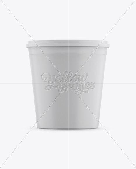 Matte Plastic Container Mockup