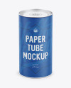 Medium Paper Tube w/ a Convex Lid - High-Angle View