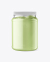 Clear Protein Jar Mockup