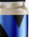 Clear Protein Jar Mockup Clear Protein Jar Mockup