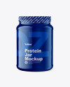 Clear Protein Jar Mockup