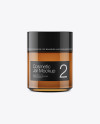 Amber Glass Cosmetic Jar Mockup Amber Glass Cosmetic Jar Mockup