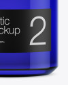 Blue Glass Cosmetic Jar Mockup