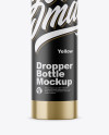 Metallic Dropper Bottle Mockup