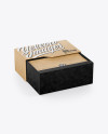 Opened Kraft Box Mockup Opened Kraft Box Mockup