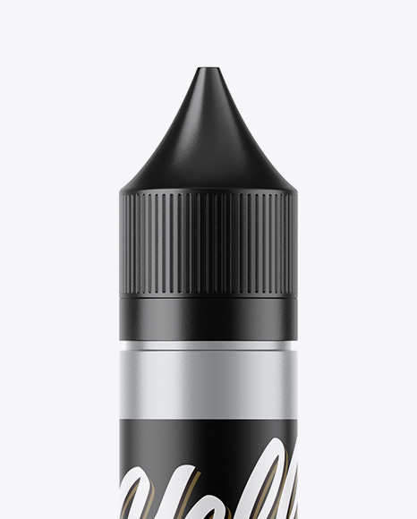 Matte Metallic Dropper Bottle Mockup