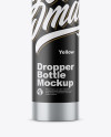 Matte Metallic Dropper Bottle Mockup