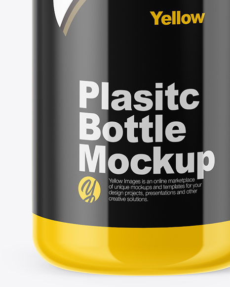 Glossy Bottle Mockup