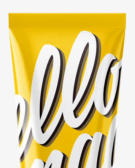 Glossy Cosmetic Tube Mockup