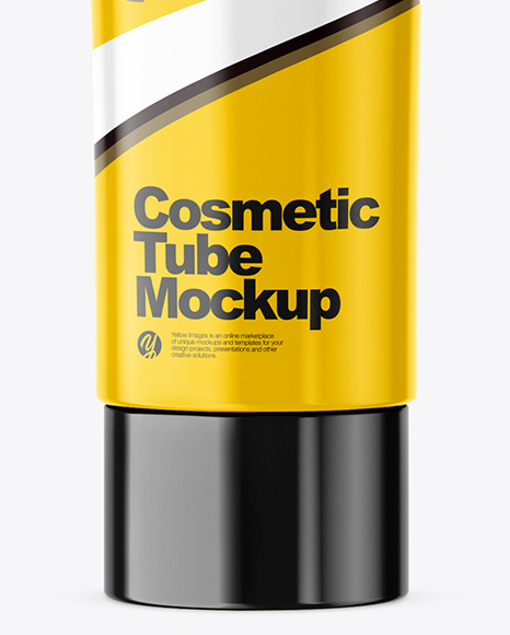 Glossy Cosmetic Tube Mockup Glossy Cosmetic Tube Mockup