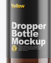 Amber Glass Dropper Bottle Mockup