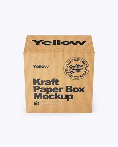 Kraft Paper Box Mockup