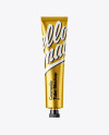 Matte Metallic Cosmetic Tube Mockup