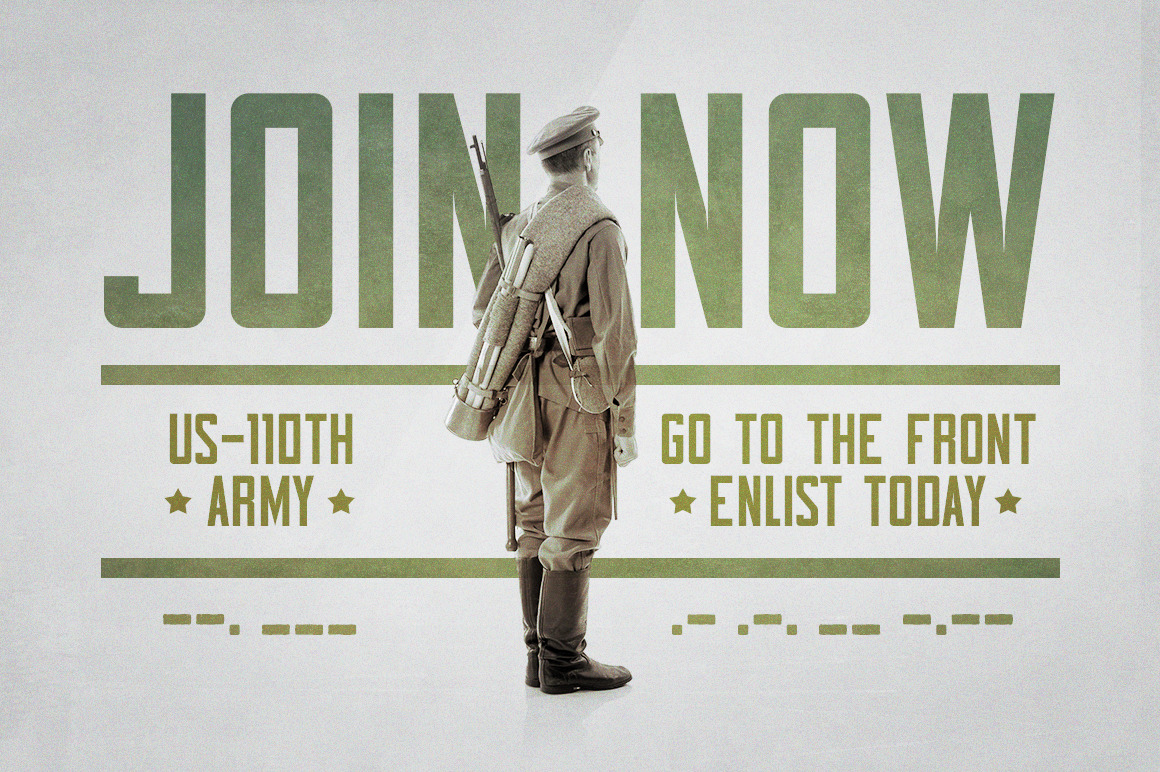 Bootcamp - Vintage Military Font