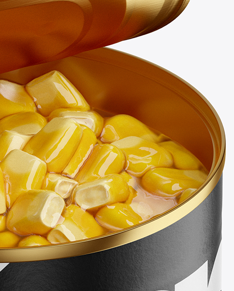 Food Can w/ Corn Mockup