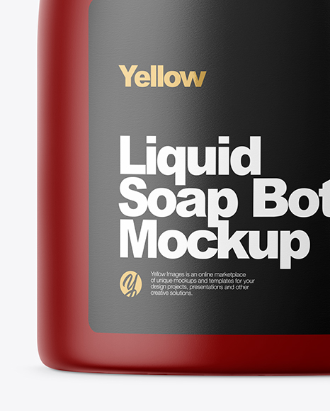 Matte Liquid Soap Bottle Mockup