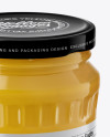 Glass Jar with Sugared Honey Mockup