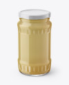 Creamed Honey Glass Jar Mockup