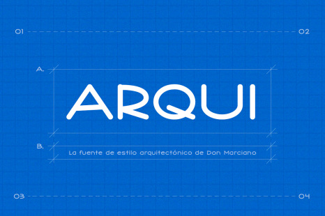 Arqui - Architect Blueprint Style Font - Architect