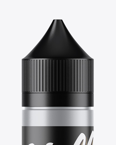 Matte Metallic Dropper Bottle Mockup