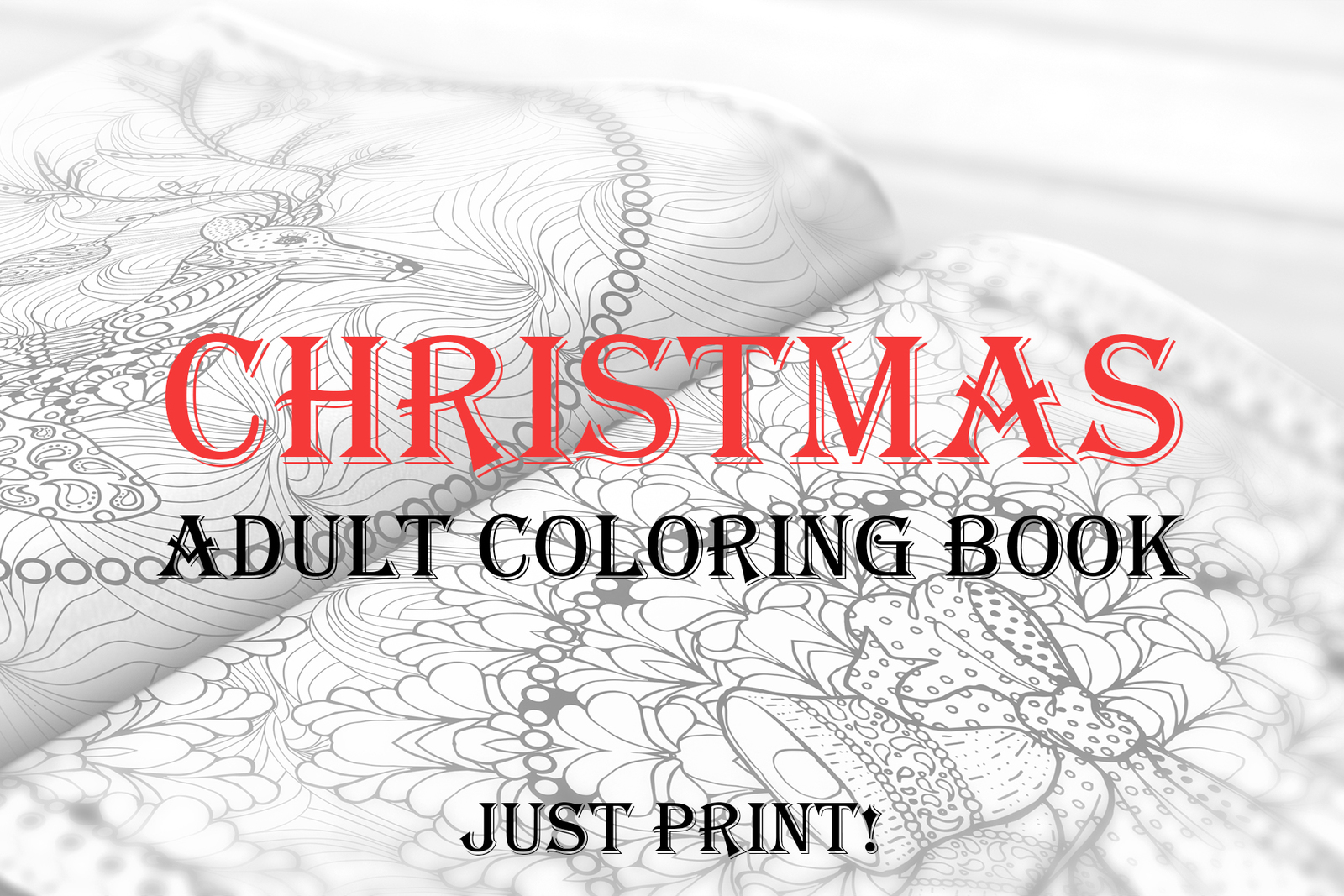 Christmas Adult Coloring Book. Templates for 2019, 2020 years