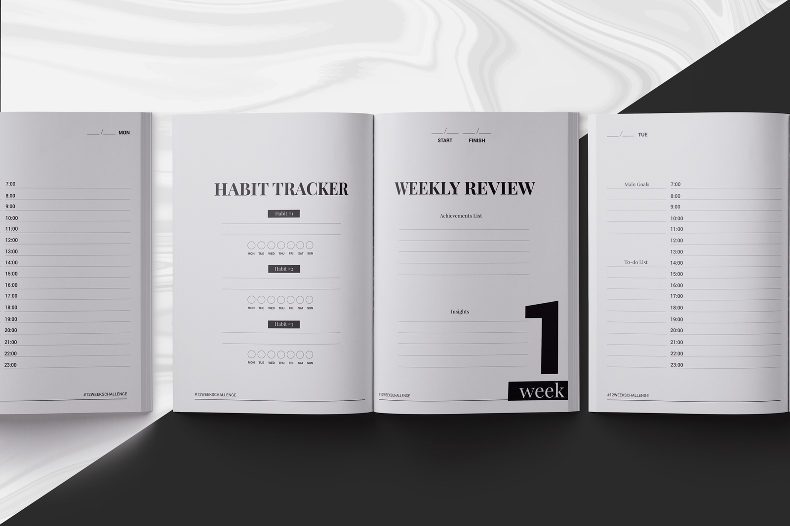 12 Weeks Planner InDesign Template 12 Weeks Planner InDesign Template
