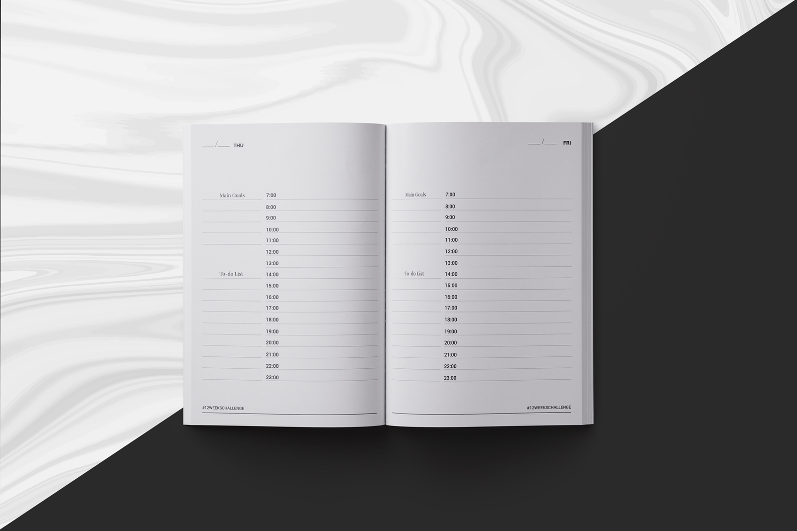 12 Weeks Planner InDesign Template