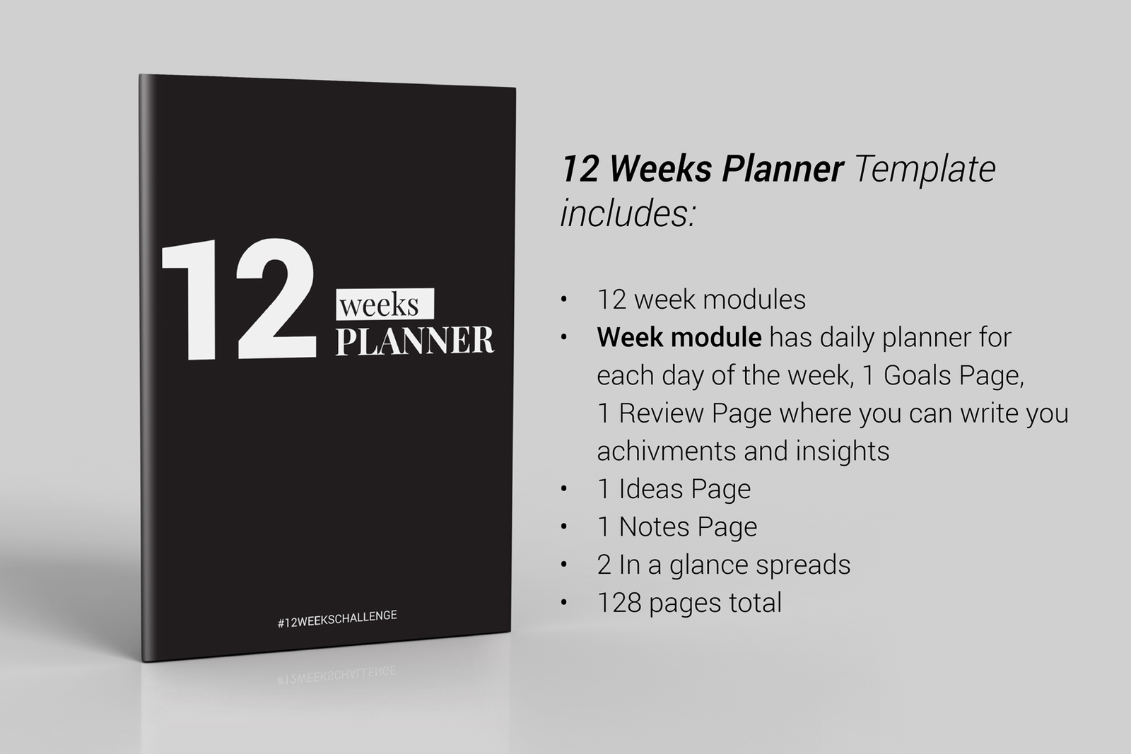12 Weeks Planner InDesign Template 12 Weeks Planner InDesign Template