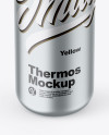 Metallic Thermos Mockup