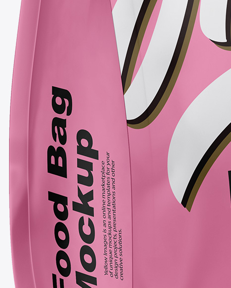 Matte Food Bag Mockup