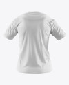 Men’s T-Shirt with Line Texture Mockup