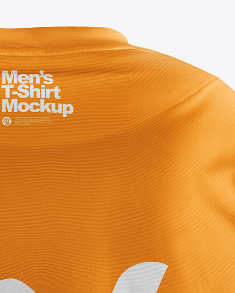 Men’s T-Shirt with Line Texture Mockup